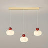 5-Light Trendy Red Globe and Pumpkin Island Hanging Light Image - 11
