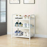 5-Tier Adjustable Shelves Metal Floor Black Large Shoe Rack Image - 20