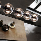 6-Light Modern Black Globe Island Pendant Light Image - 13