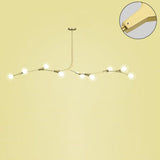 9-Light Modern Globe Branch Island Chandelier Light Image - 28