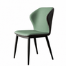 Wingback Faux Leather Upholstered Dining Chair