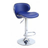 Beige Saddle Leather Adjustable Metal Swivel Bar Stool Image - 45