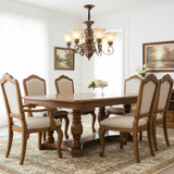 Elegant Antique Bronze 8-Light Vintage Ceiling Chandelier Image - 21