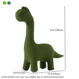 Modern Green Dinosaur-Shaped Knitted Kids Chair