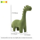 Modern Green Dinosaur-Shaped Knitted Kids Chair #size