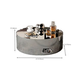 Abstract Mirror Free Form Silver Metal Coffee Table #size
