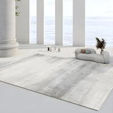 Abstract Unique Rectangle Polyester Beige Area Rug Image - 4