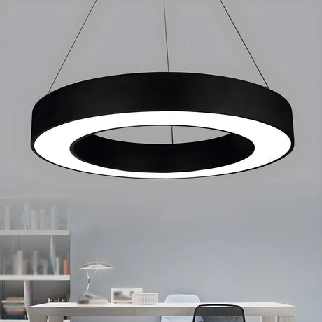Acrylic Circular Ring LED Pendant Light for Office Image - 1
