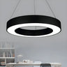 Acrylic Circular Ring LED Pendant Light for Office Image - 1