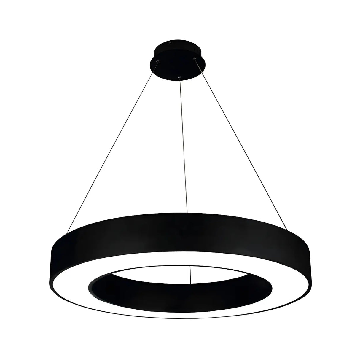Acrylic Circular Ring LED Pendant Light for Office Image - 3