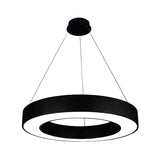 Acrylic Circular Ring LED Pendant Light for Office Image - 3