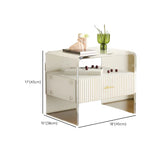 Acrylic Drawer Storage Kids Nightstand with Legs Image - 15