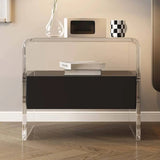 Acrylic Drawer Storage Kids Nightstand with Legs Image - 2