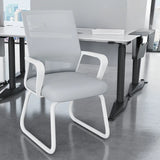 Acrylic Frame Ergonomic Mesh Black High-Back Office Chair Image - 11