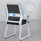 Acrylic Frame Ergonomic Mesh Black High-Back Office Chair Image - 14