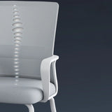 Acrylic Frame Ergonomic Mesh Black High-Back Office Chair Image - 15