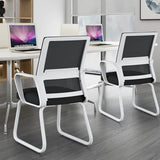 Acrylic Frame Ergonomic Mesh Black High-Back Office Chair Image - 2