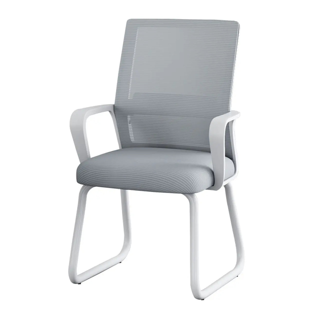 Acrylic Frame Ergonomic Mesh Black High-Back Office Chair Image - 3