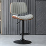 Adjustable Armless Bucket Leather Swivel Bar Stool Image - 20