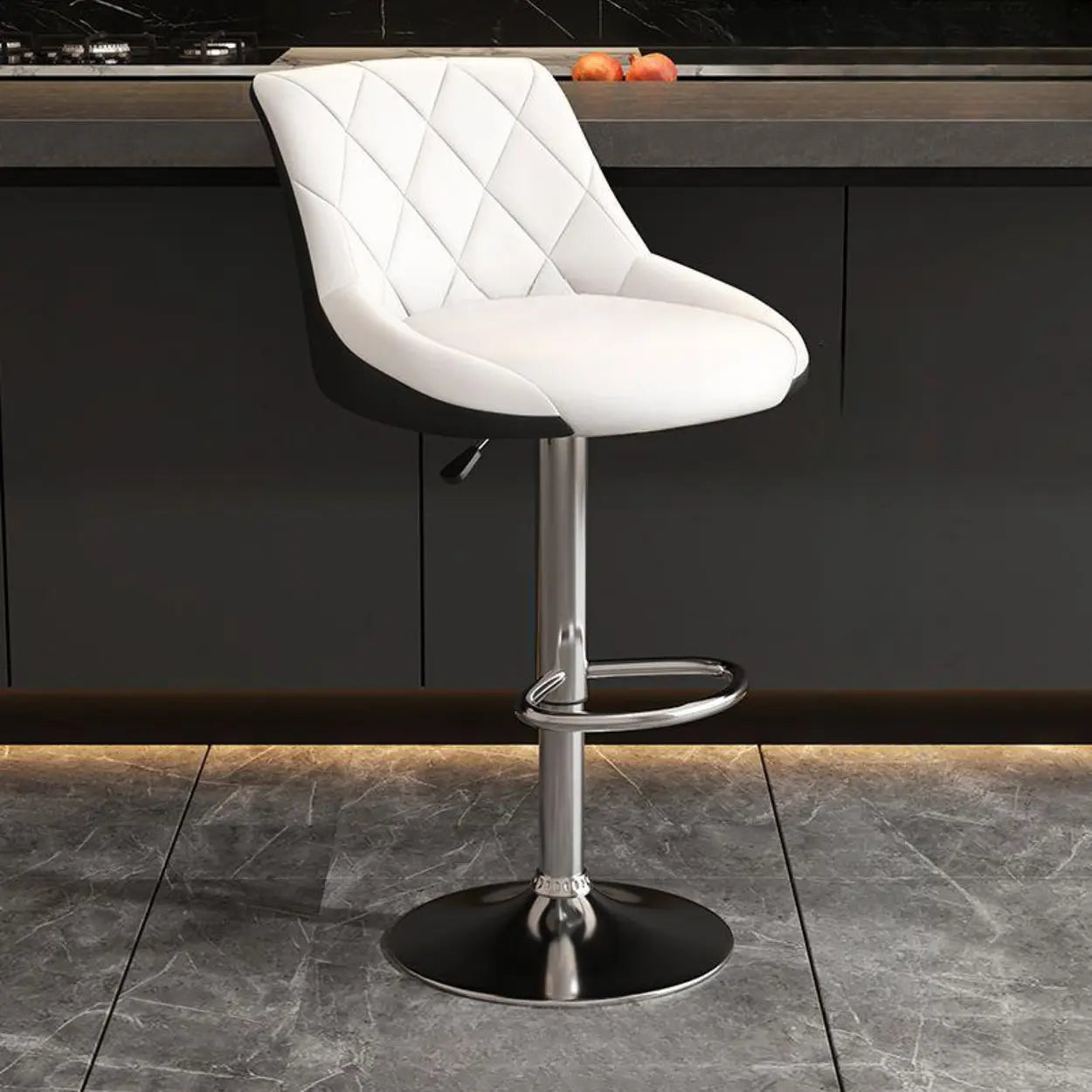 Adjustable Swivel Bar Stool with Padded Seat Image - 16