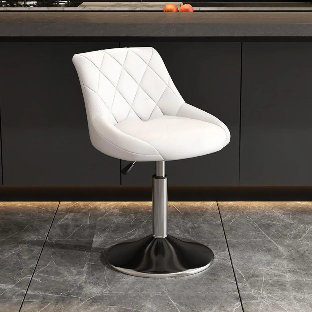 Adjustable Swivel Bar Stool with Padded Seat Image - 6