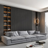Adjustable Armrest Height Abrasive Cloth 6 Seats Sofa Image - 2