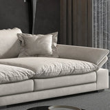 Adjustable Armrest Height Abrasive Cloth 6 Seats Sofa Image - 7