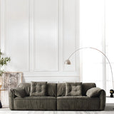 Adjustable Armrest Height Abrasive Cloth Pillow Sofa Image - 4