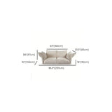 Adjustable Armrest Height Chenille Flared Arm Sofa Image - 14