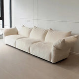 Adjustable Armrest Height Chenille Flared Arm Sofa Image - 3