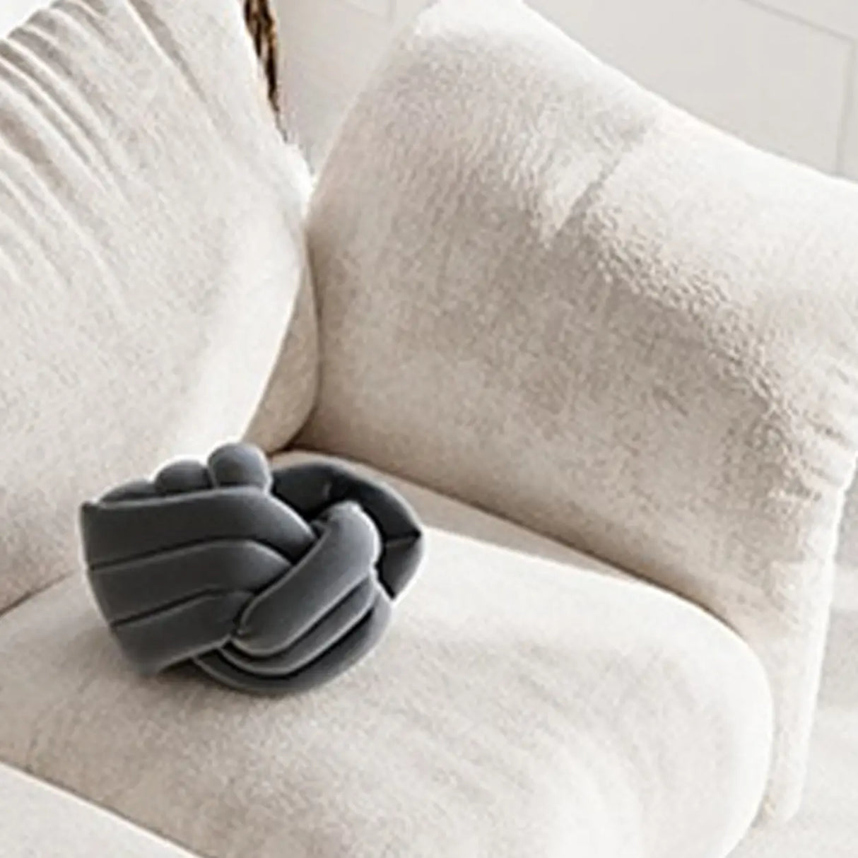 Adjustable Armrest Height Chenille Flared Arm Sofa Image - 7