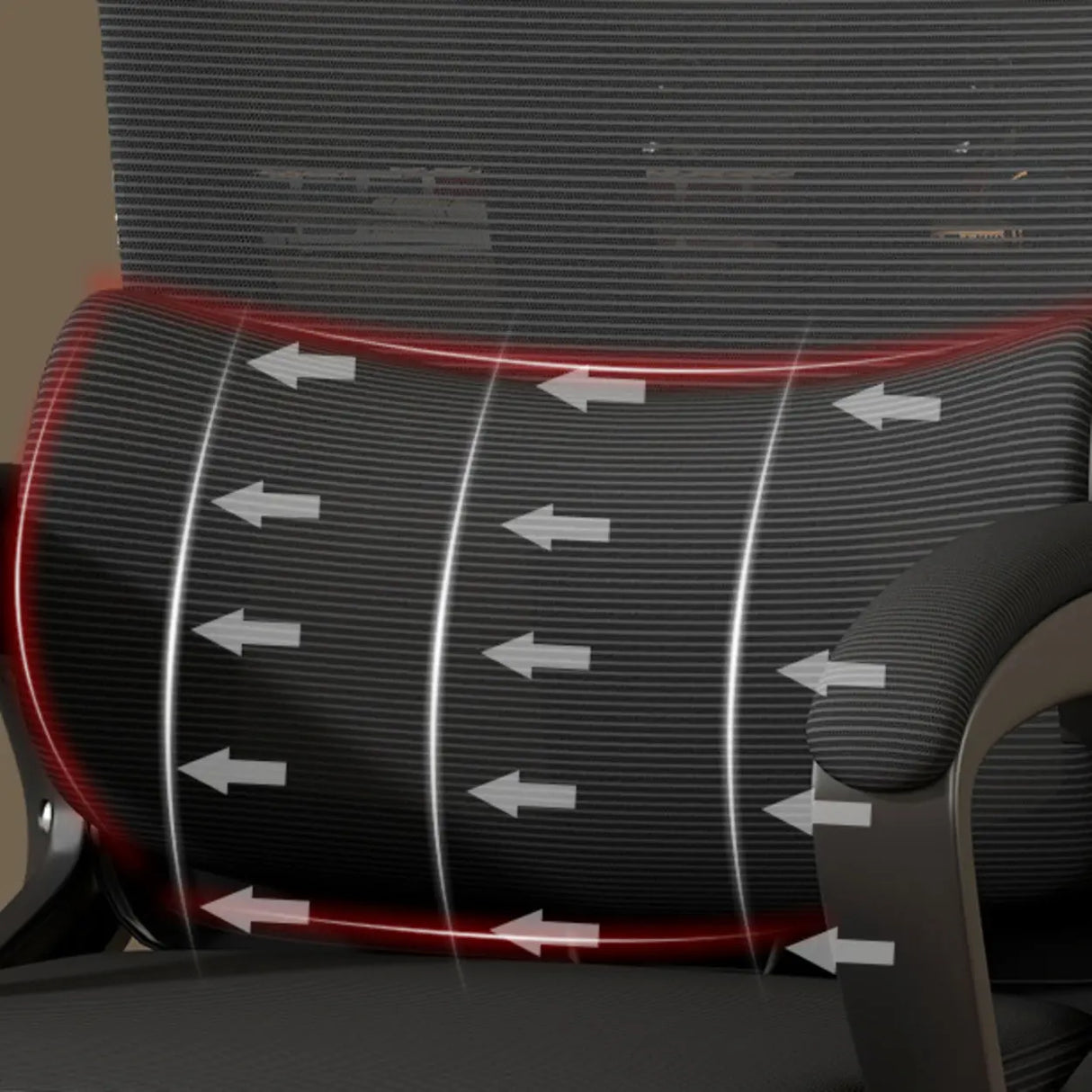 Adjustable Armrest Height Ergonomic Task Office Black Chair Image - 6