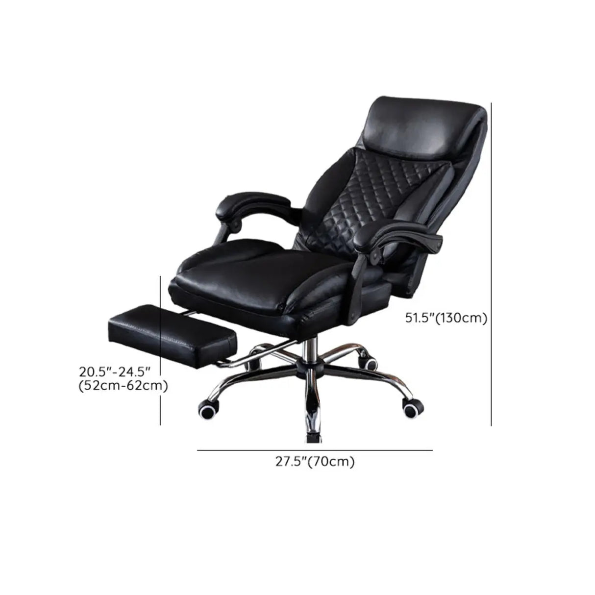 Adjustable Arms Modern Ergonomic Leather Office Chair 