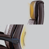 Adjustable Arms Modern Ergonomic Leather Office Chair Image - 8