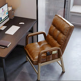 Adjustable Back Angle Mid Back Padded Dark Gray Task Chair Image - 13