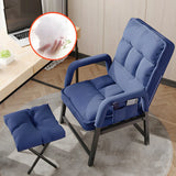 Adjustable Back Angle Mid Back Padded Dark Gray Task Chair Image - 14