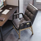 Adjustable Back Angle Mid Back Padded Dark Gray Task Chair Image - 1