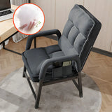 Adjustable Back Angle Mid Back Padded Dark Gray Task Chair Image - 5