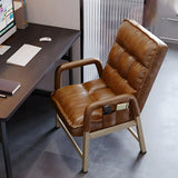 Adjustable Back Angle Mid Back Padded Dark Gray Task Chair Image - 6