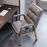 Adjustable Back Angle Mid Back Padded Dark Gray Task Chair Image - 9