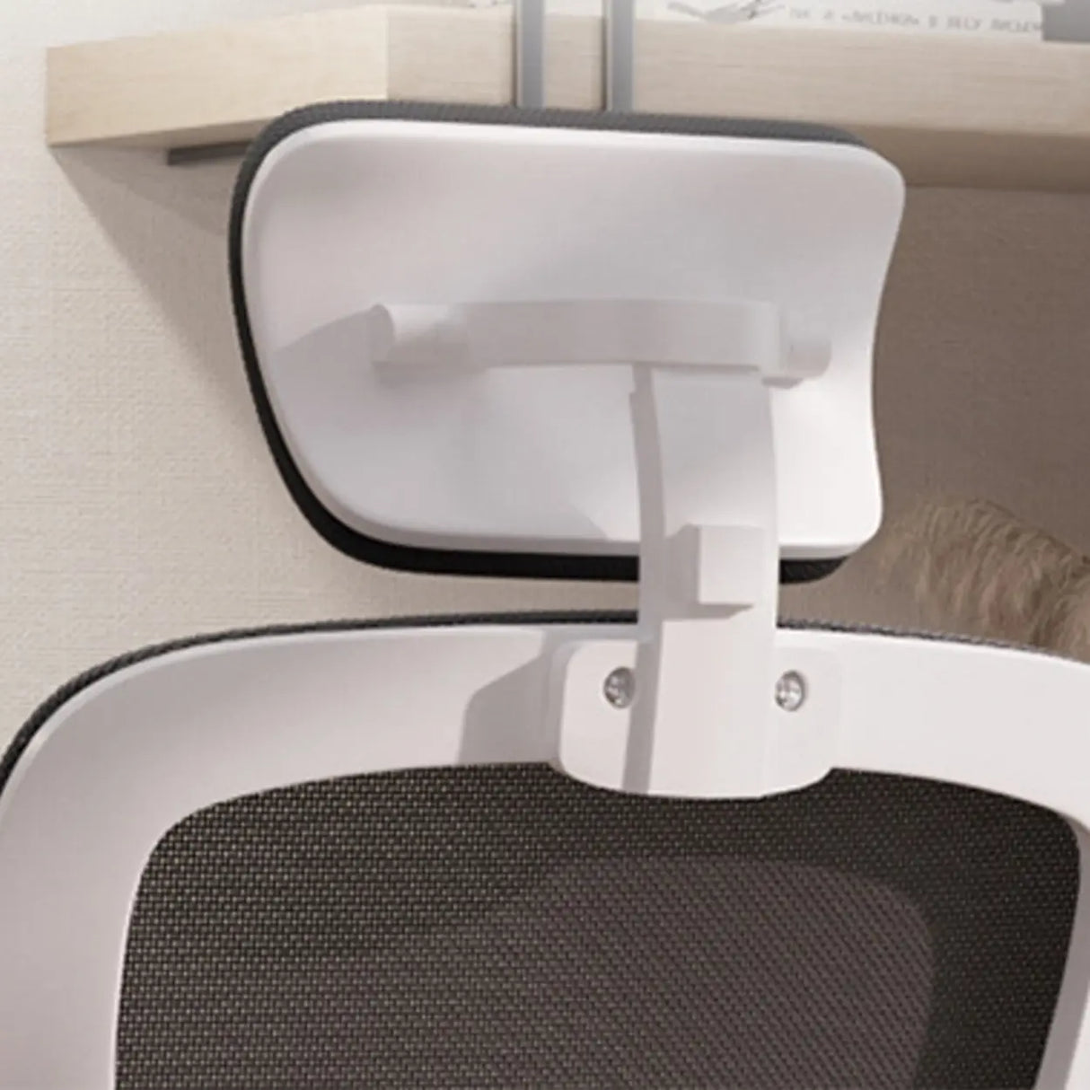 Adjustable Black Ergonomic Swivel Office Chair with Headrest Image - 8