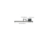 Adjustable Black Linear Metal LED Mirror Vanity Light #size