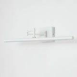 Adjustable Black Linear Metal LED Mirror Vanity Light Image - 3