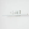 Adjustable Black Linear Metal LED Mirror Vanity Light Image - 3