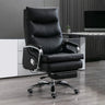 Adjustable Black Modern Ergonomic Leather Office Chair Image - 1