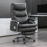 Adjustable Black Modern Ergonomic Leather Office Chair Image - 2