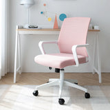 Adjustable Blue Fixed Arms Ergonomic Mesh Office Chair Image - 2