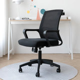 Adjustable Blue Fixed Arms Ergonomic Mesh Office Chair Image - 10