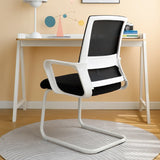 Adjustable Blue Fixed Arms Ergonomic Mesh Office Chair Image - 16