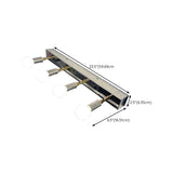 Adjustable Bulbs Silver Rectangular Vanity Light Image - 13